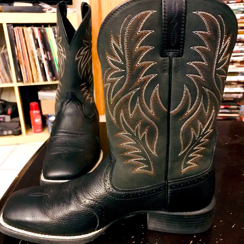 Men’s Cowboy Boot, square toe 11.5 EE